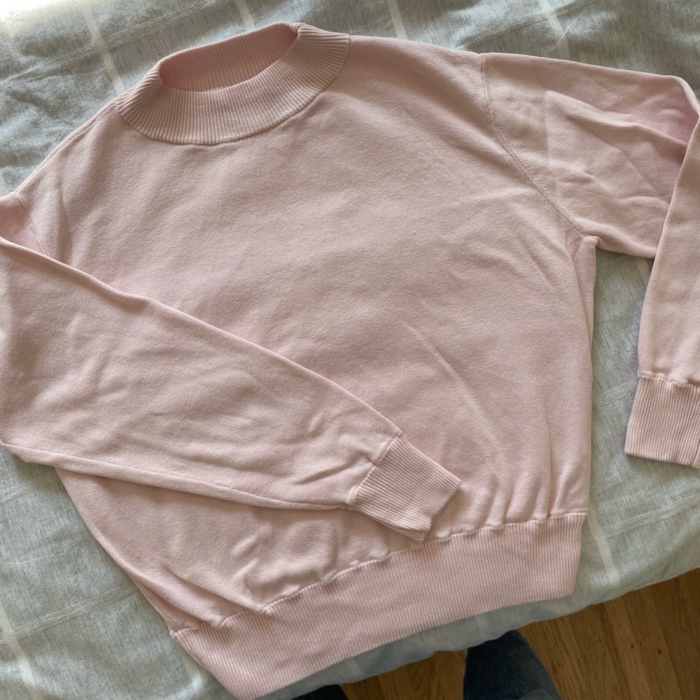 Entireworld blush pink sweater